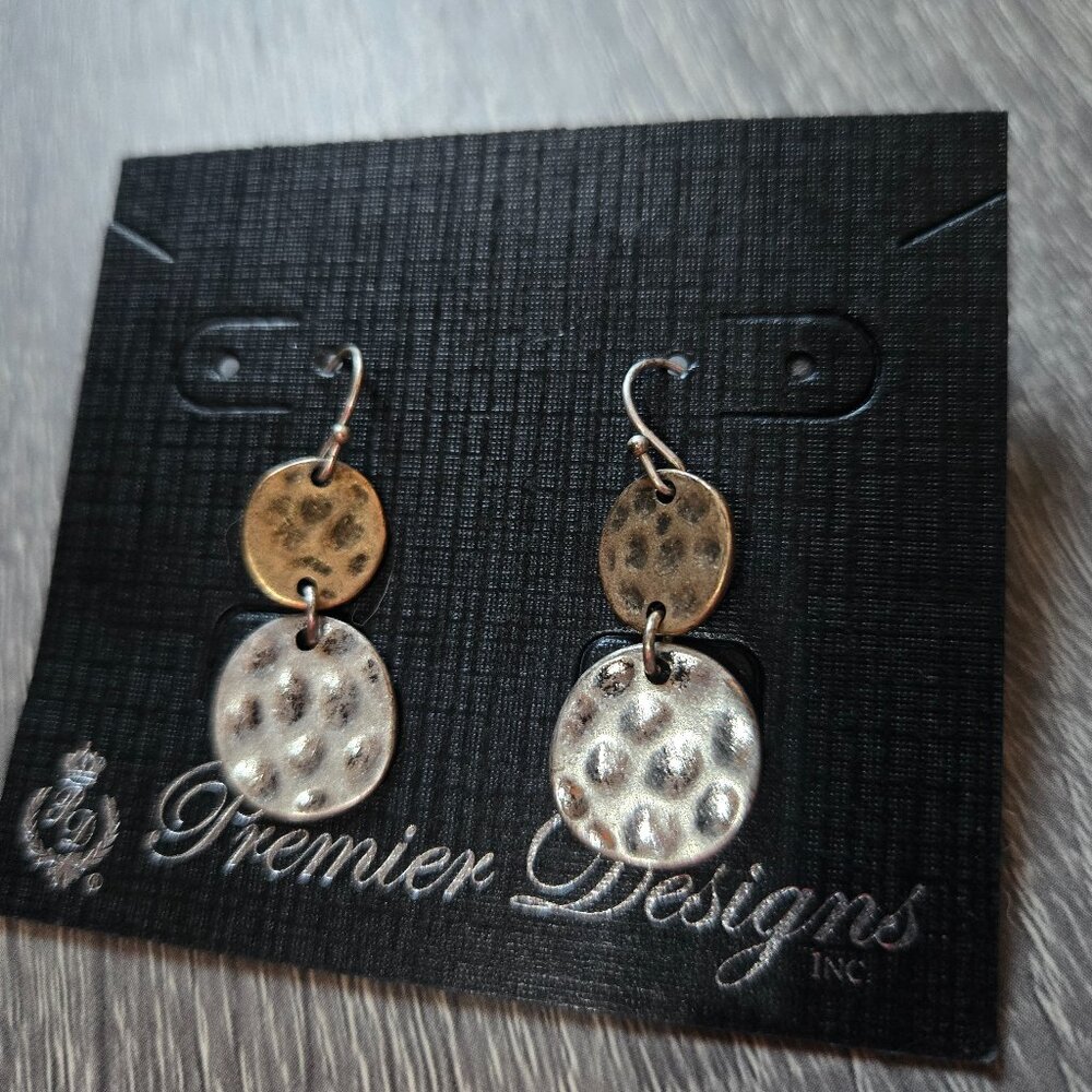 Two tone earrings